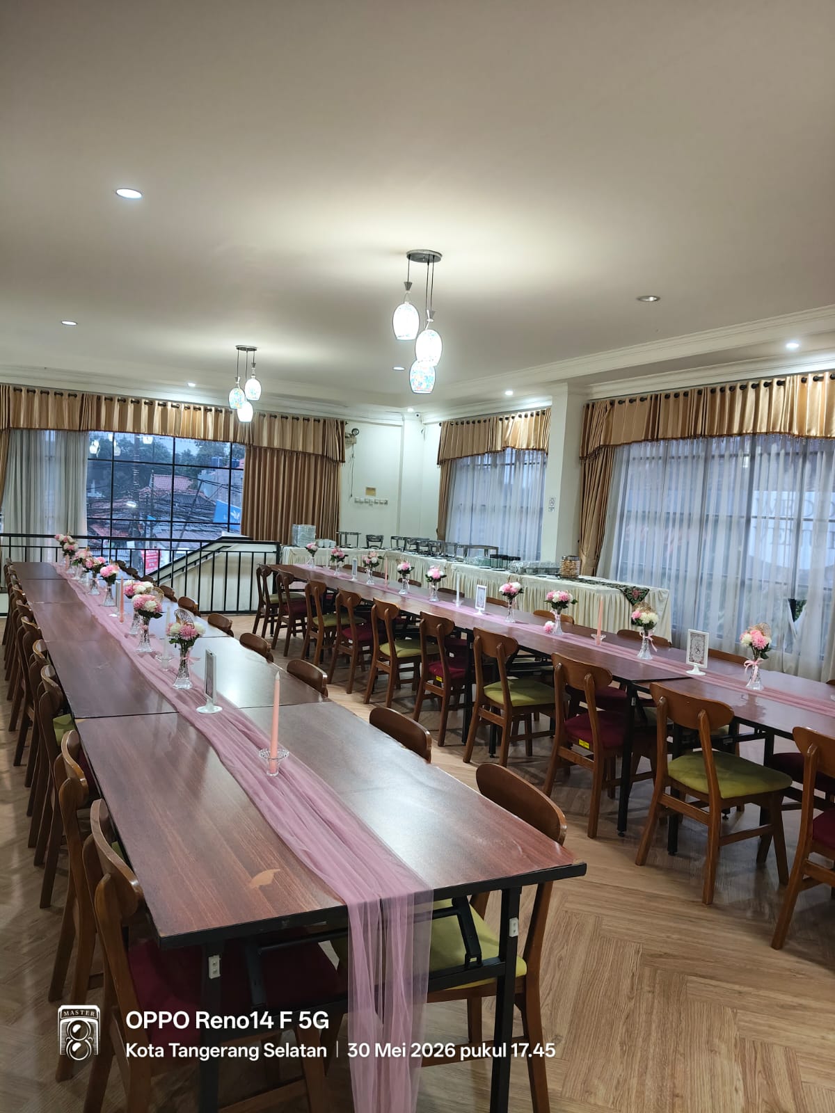 Ruang acara Bale Ayu Jakarta dengan setup banquet